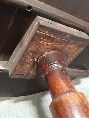 Lot 507 - Victorian mahogany supper table