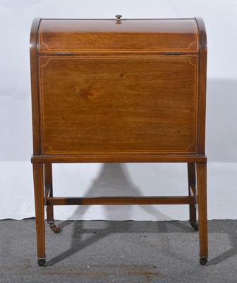 Lot 505 - Edwardian mahogany domed Canterbury