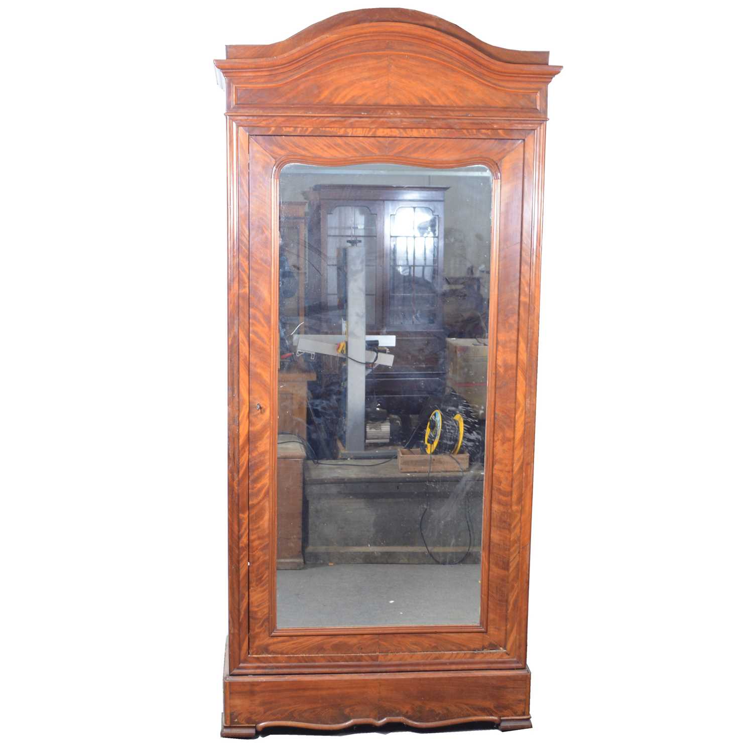 Lot 515 - French mahogany armoire