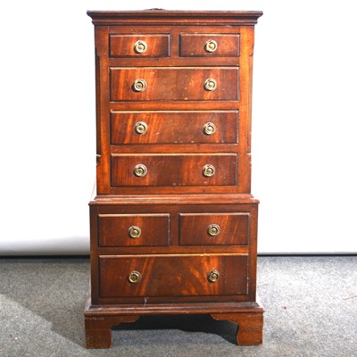 Lot 465 - Reproduction chest on chest and stick stand.