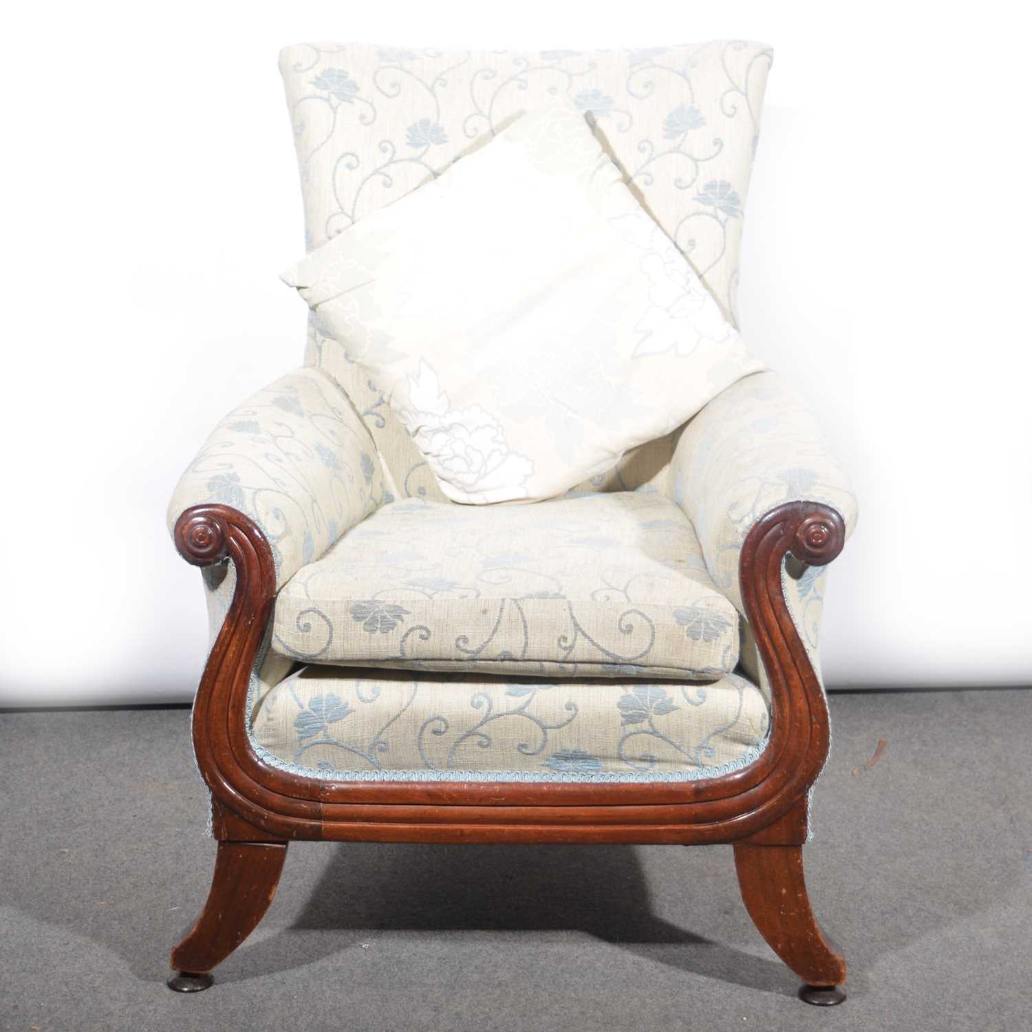 Lot 421 - Early Victorian easy chair