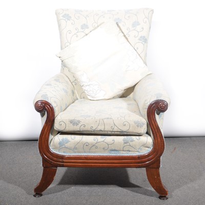 Lot 421 - Early Victorian easy chair