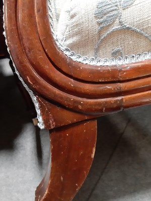 Lot 421 - Early Victorian easy chair