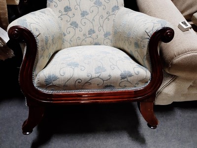 Lot 421 - Early Victorian easy chair