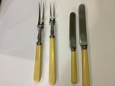 Lot 151 - Canteen of Old English pattern electroplated cutlery