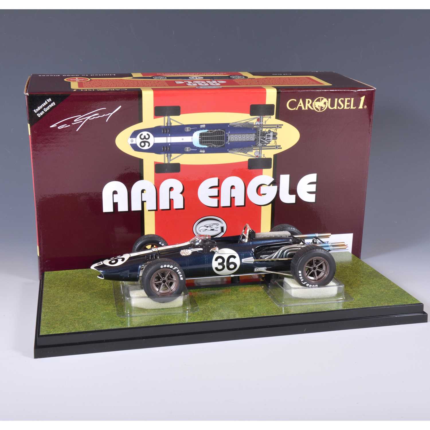 Lot 40 - Carousel 1 die-cast 1:18 scale model; AAR Eagle F1 (1967) Dan Gurney