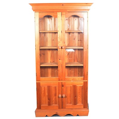 Lot 592 - Modern pine bookcase.