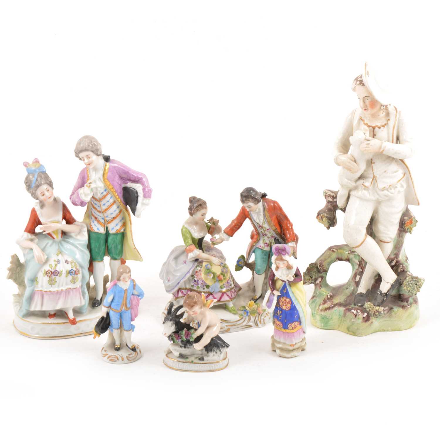 Lot 102 - Collection of ceramic figures