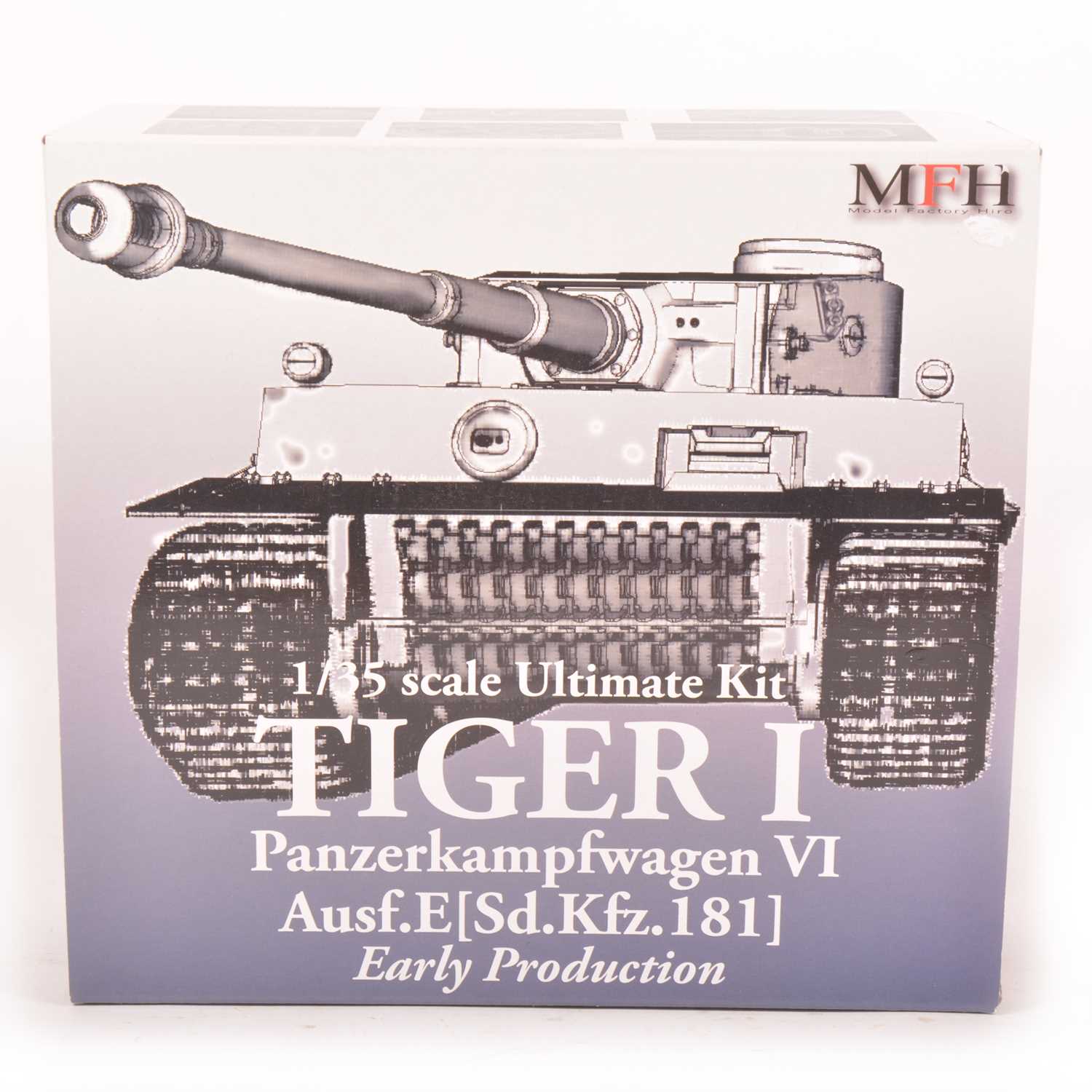 Lot 15 - MFH Model Factory Hero 1:35 scale model kit; Tiger I tank