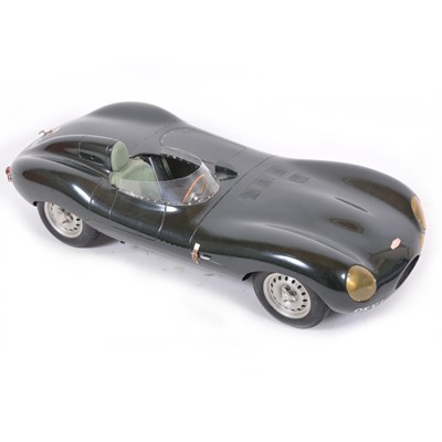 Lot 68 - Jeff Luff hand built model; a 1:12 scale model of the Jaguar D Type - Le Mans