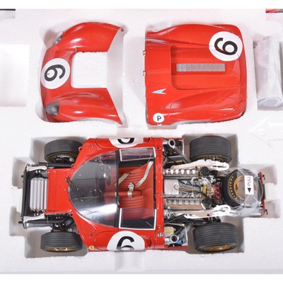 Lot 135 - GMP Real Art Replicas 1:18 scale model; Ferrari 330 P4 (1967) - Stewart / Amon BOAC 500
