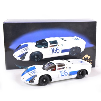 Lot 89 - Exoto Motorbox Gold Label 1:18 scale model; Porsche 910, white body no.166
