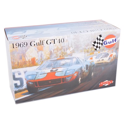 Lot 136 - GMP Real Art Replicas 1:12 scale model; Ford Gulf GT40 Ickx / Oliver - Le Mans (1969)