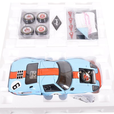 Lot 136 - GMP Real Art Replicas 1:12 scale model; Ford Gulf GT40 Ickx / Oliver - Le Mans (1969)