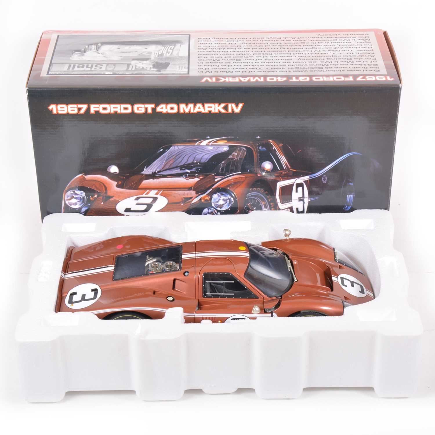Lot 137 - GMP Real Art Replicas 1:12 scale model; Ford GT40 Mk IV (1967)