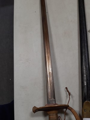Lot 116 - Austrian bayonet, and an American Civil War pattern sword
