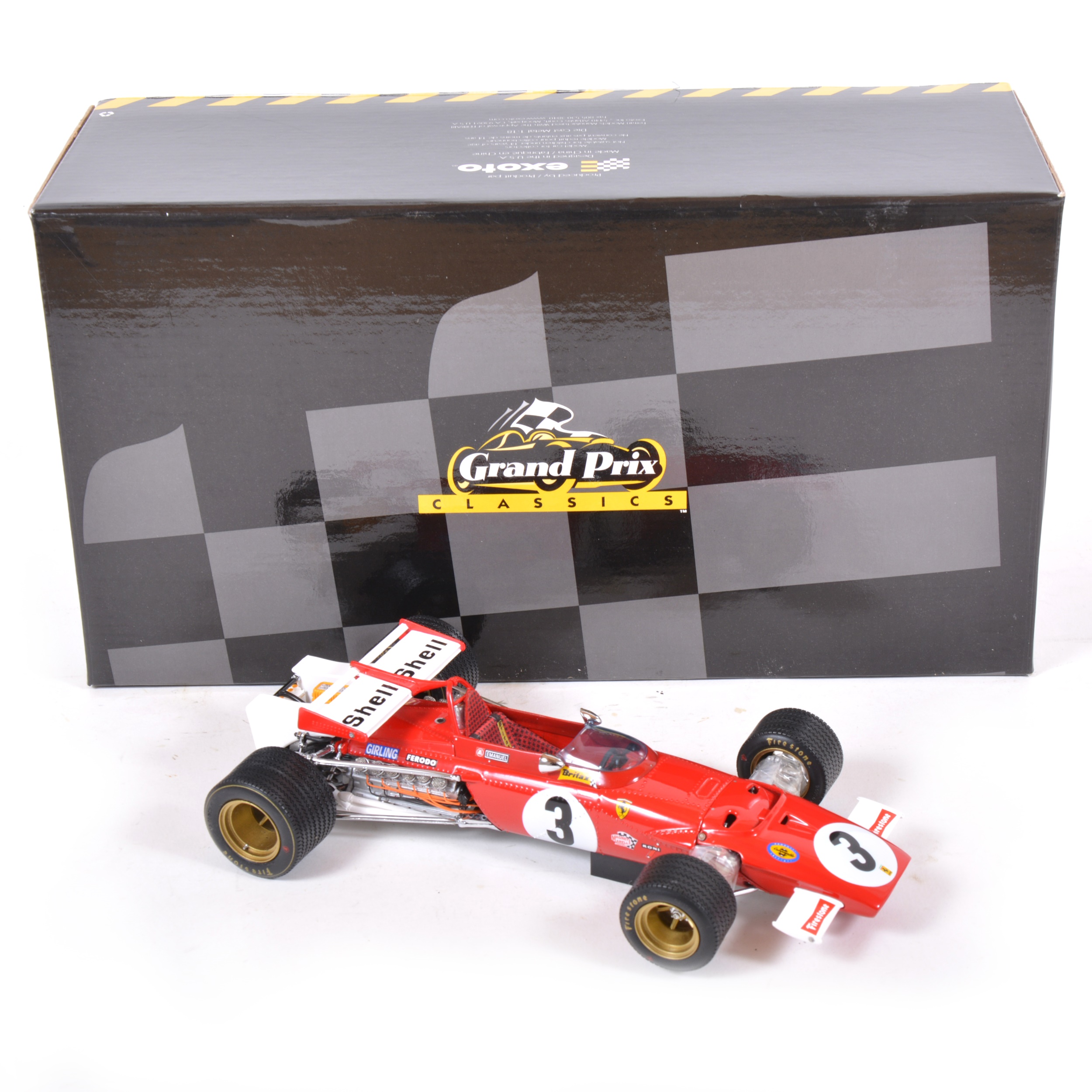 Lot 100 - Exoto 1:18 scale model; Ferrari 312B (1970) -