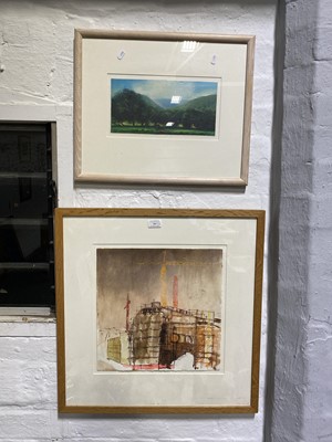 Lot 380 - Simon Marsh watercolour, and Florian Foerster a watercolour