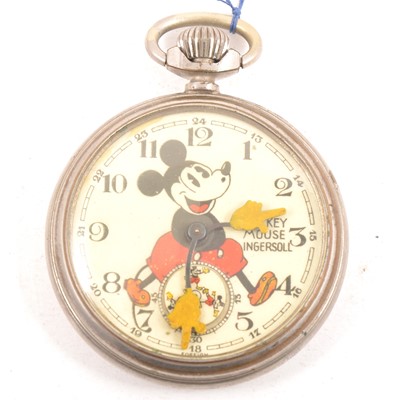 Lot 394 - Ingersoll - a Mickey Mouse open face pocket watch.