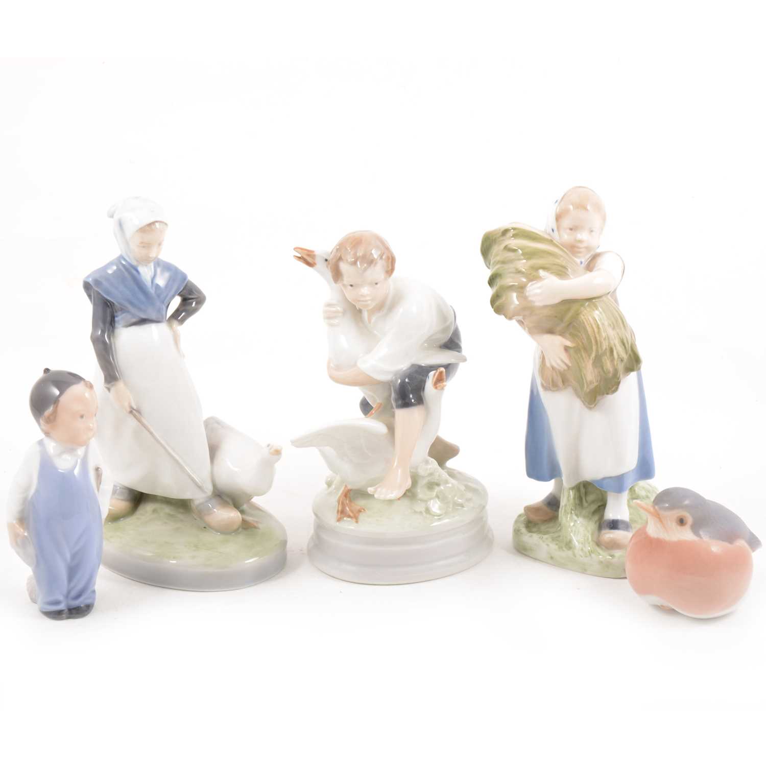 Lot 97 - Five Royal Copenhagen figurines