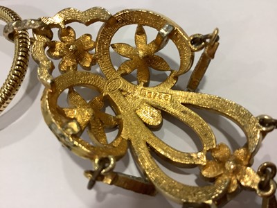 Lot 245 - A varied collection of vintage costume jewellery, Sphinx, Butler & Wilson, Coro, Monet