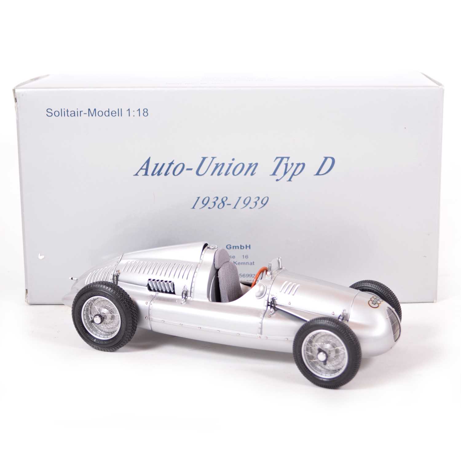 Lot 48 - CMC Classic Exclusive Models 1:18 scale model; Auto-Union Type D (1938-9)