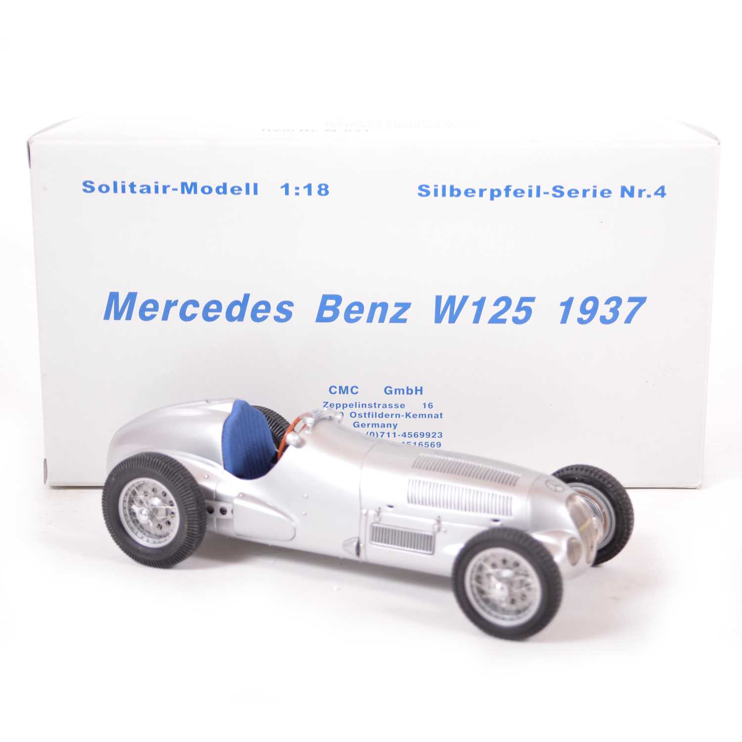 Lot 49 - CMC Classic Exclusive Models 1:18 scale model; Mercedes-Benz W125 (1937)