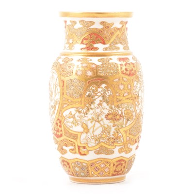 Lot 130A - A Japanese Satsuma vase, Meiji period