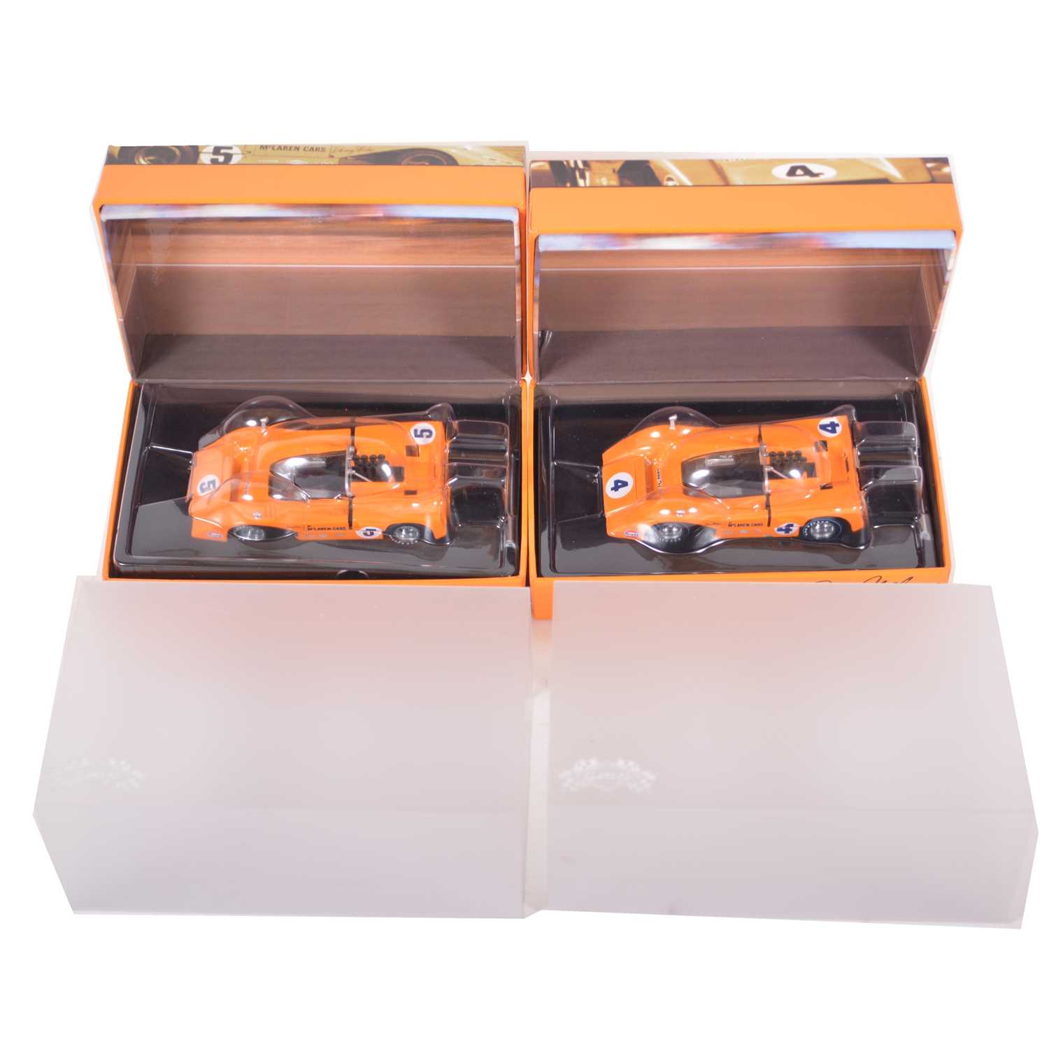 Lot 63 - Two GMP Real Art Replicas 1:43 scale models including McLaren M8B High Wing (1968)