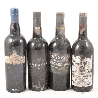 Lot 308E - Four assorted bottles of vintage port