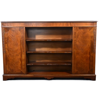 Lot 11 - A reproduction mahogany bookcase.