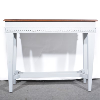 Lot 98 - A modern painted console table.
