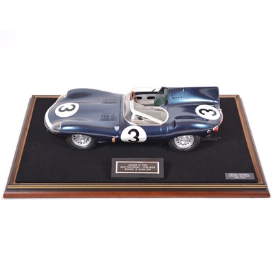 Lot 60 - Retrotoys 1:12 scale model; Jaguar D Type - Ron Flockhart - Ivor Bueb, Winner Ler Mans (1957)