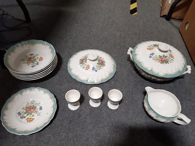 Lot 43 - Royal Doulton "Kingswood" part dinner and tea service.