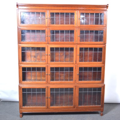 Lot 516 - Mahogany sectional bookcase