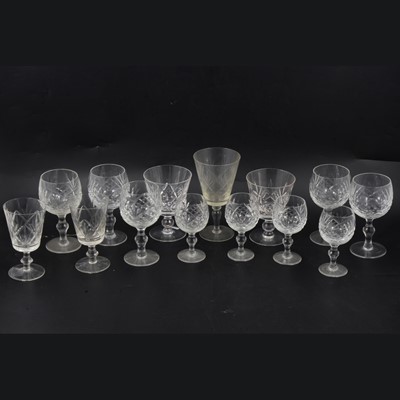 Lot 22 - Stuart Crystal and other table glasses.