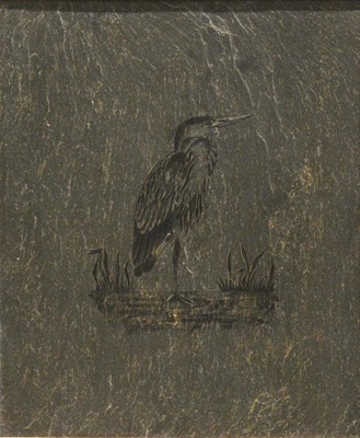 Lot 333 - Adrian Lewis-Williams, attributed - Standing heron