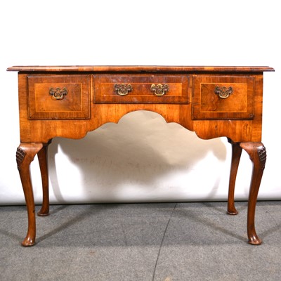 Lot 549 - Victorian walnut side table, George II style