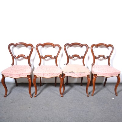 Lot 547 - Set of eight Victorian mahogany dining chairs