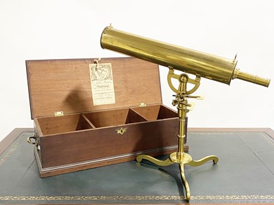 Lot 99 - A mid-18th century 2 ¾ inch Gregorian reflecting telescope, signed John Bird, London.