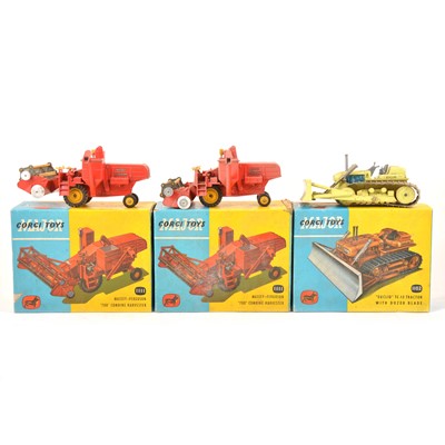 Lot 228 - Corgi Major Toys; three including no.1111 Massey-Ferguson 780 Combine Harvester (x2)