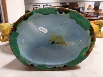 Lot 71 - A large majolica-style centre bowl