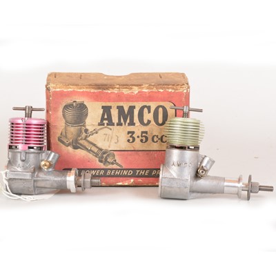 Lot 379 - 2 x 3.5cc diesels AMCO (boxed) and AM