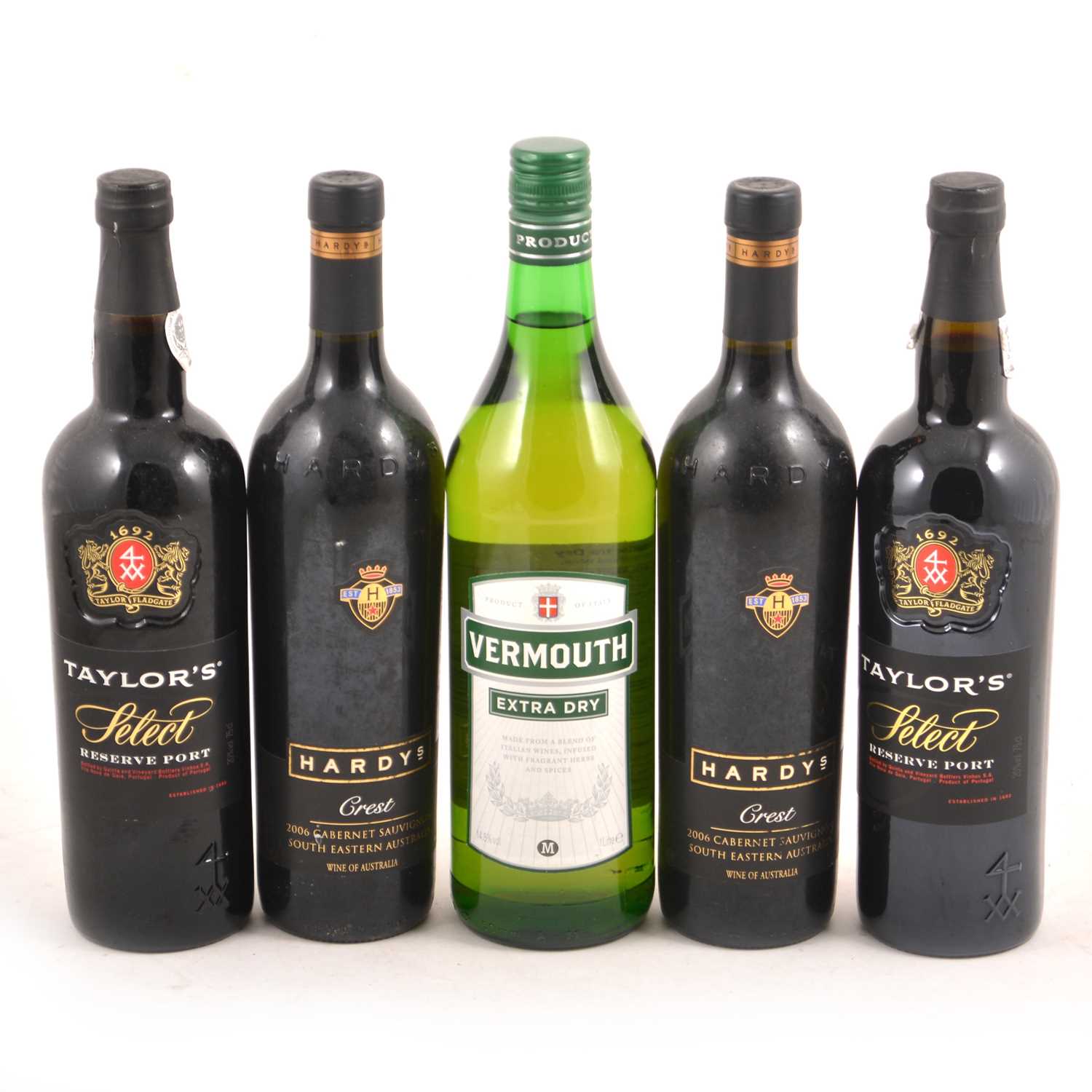 Lot 170 - A box of assorted wine and fortified wines.