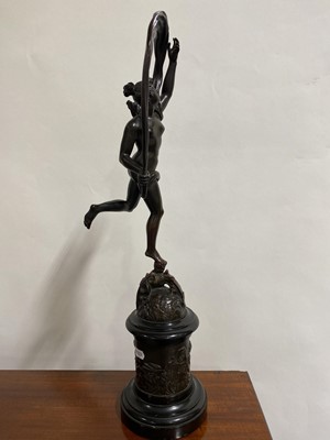 Lot 119 - After Jean de Bologne, a patinated bronze allegorical sculpture.