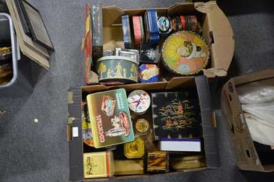 Lot 158 - Thirty-one vintage trade and decorative tins.