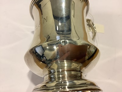Lot 207 - A silver trophy cup and a silver christening cup