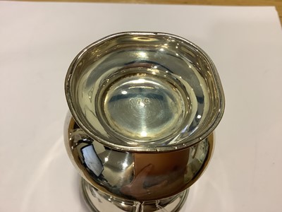 Lot 207 - A silver trophy cup and a silver christening cup