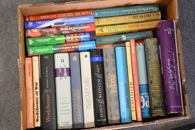 Lot 168 - A box of books about PG Wodehouse, to include some first editions