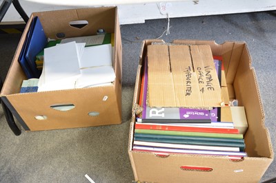 Lot 184 - Three boxes of stationery and typewriters.